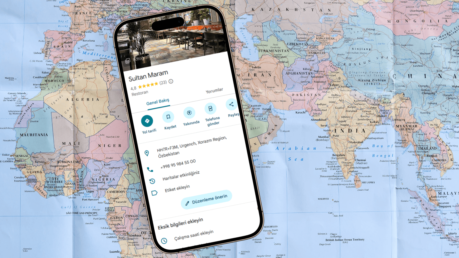 İşletme Lokasyon ve Yol Kayıtları